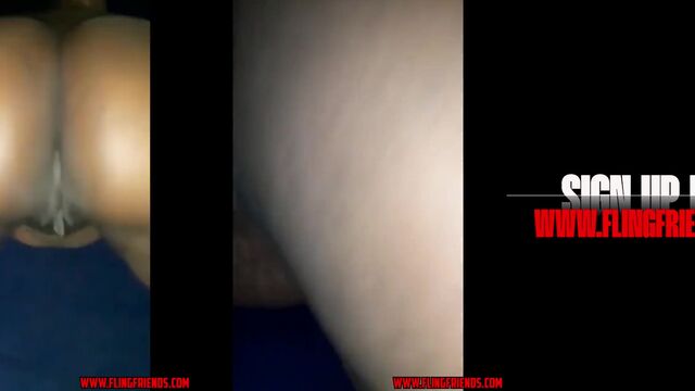 A thick black hood thot shakes her big ass during a homemade video