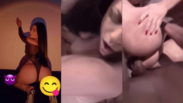Pregnant slut gets fucked in anal gangbang