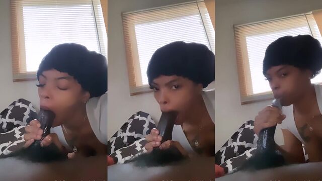 The girl claims to be a throat bitch but she isn’t one
