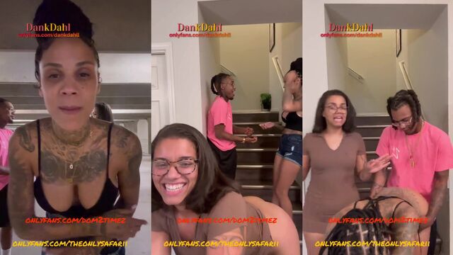 Ebony beauty playing a kinky game with her big ass on OnlyFans