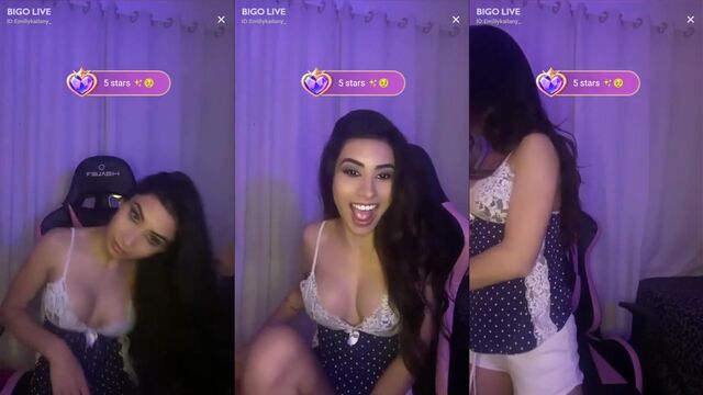 A hot girl wiggling her ass to the funk beat