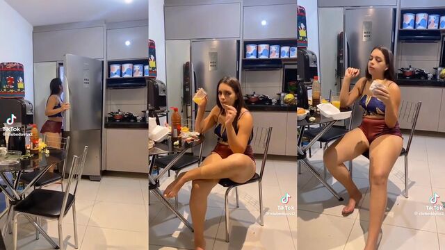 The famous Famosinha does a super sexy TikTok dance