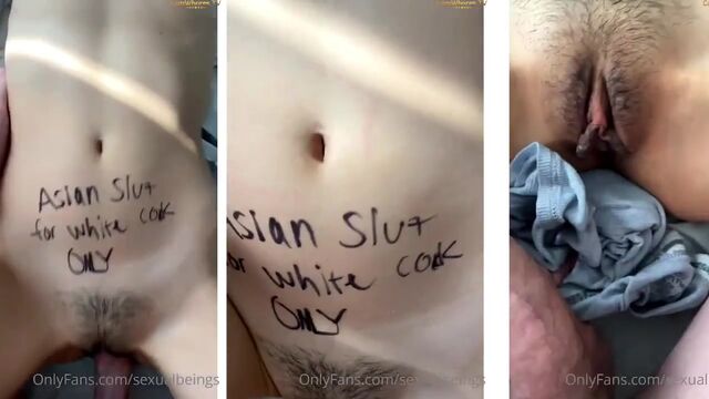 BWC dominates my tight little Asian pussy
