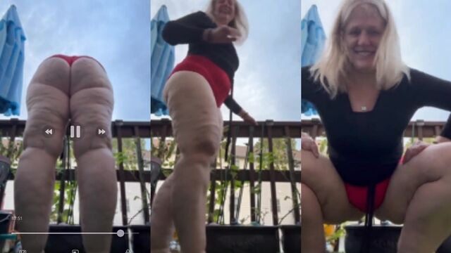 Granny with a big ass wears an apron and fucks like a PAWG