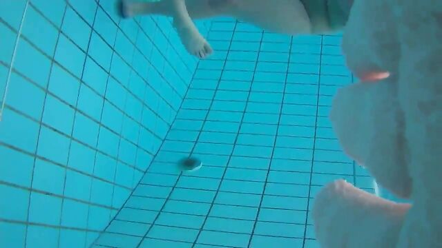 Fun in the swimming pool with amateurs who love to fuck