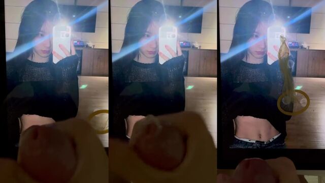 A tribute to Chaeryeong from ITZY in a cum compilation video