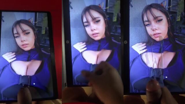 A huge ass tribute to a streamer with big tits action