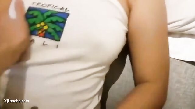 Indonesian guy caught his stepsister Tillier masturbating in a private moment