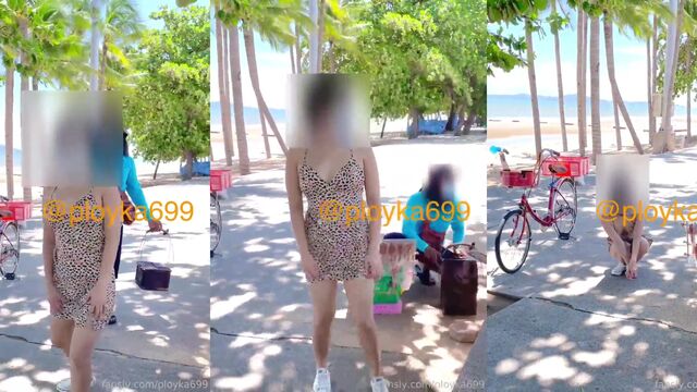 An old man is allowed to use the girl's body in public