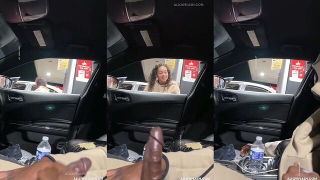 Gas station jerk off, she laughed at the cumshot
