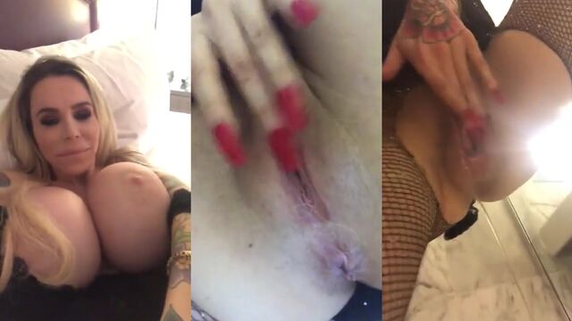 Skinny bitch Danielle Derek with huge fake tits gets fucked