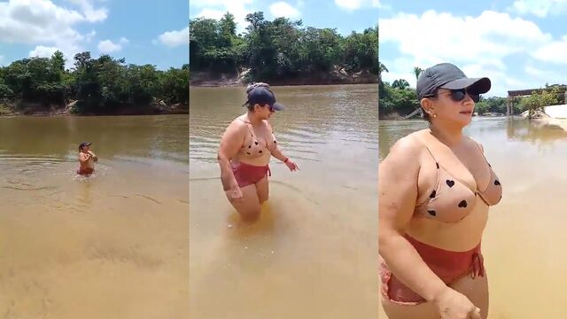 Famous Brazilian woman has a very big ass