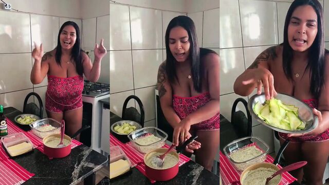 A busty woman exposed herself on Instagram, showcasing her huge natural boobs