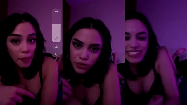 Gothic girl performs a sexy whip show and masturbates on webcam live