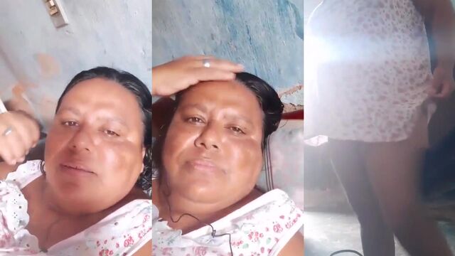 Brazilian coroa twerks and masturbates, showcasing her passion in a leaked live video