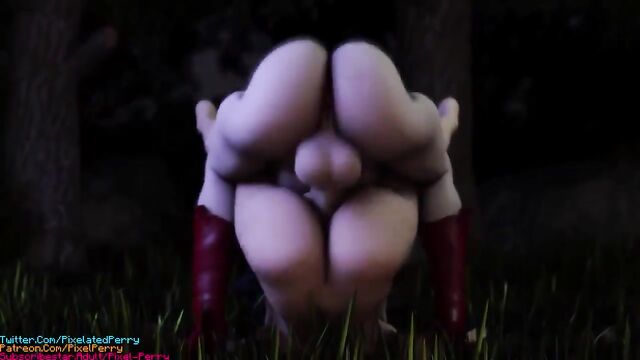 Futa mating press with a creampie finish