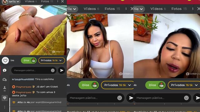A hot Brazilian chick removed her panties and fucked hard