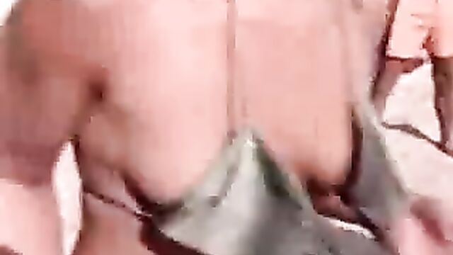 Drunk British girls flashing their boobs on the UK beach in a daring act