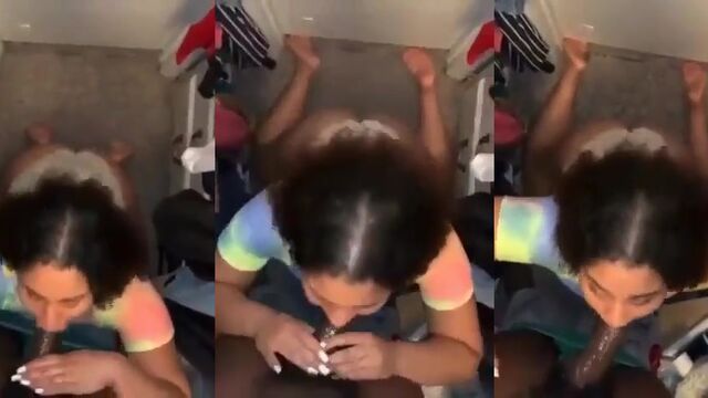 Baddie gets her mouth filled with cum after sucking BBC real good