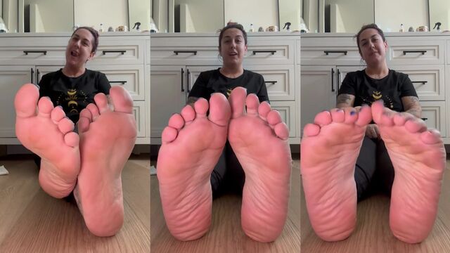 Hot mature feet action with a sweet countdown twist