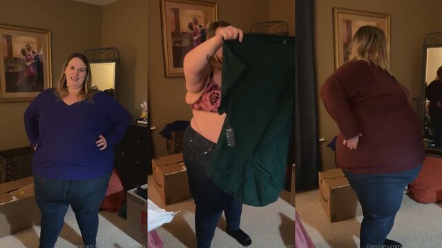 Fat belly clapping with sexy feet and soles