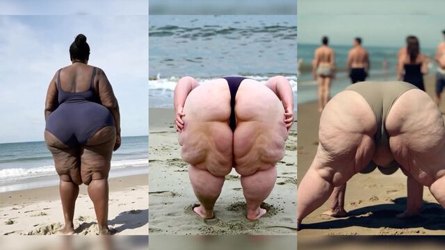 SSBBW granny gets her ass smashed hard in this compilation