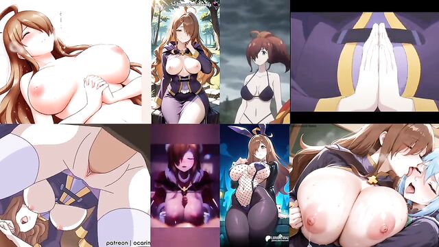 Wiz - Konosuba FanArt Rule 34 (Splitscreen Edit Compilation)