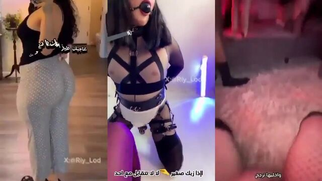 The mistress of Arab origin has a great sex with her slave