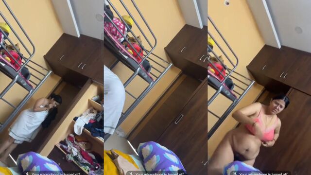 Desi Indian MILF educator exposing her enormous tits in a captivating scene