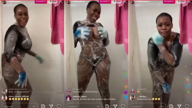 Angolan girl with big tits enjoying herself in Luanda