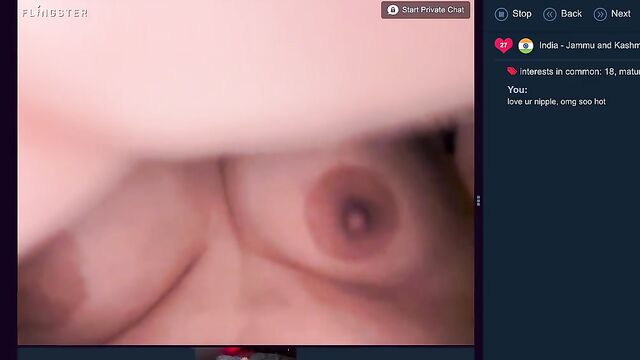 Random webcam chat with an Indian babe
