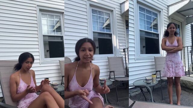Missile launchers with perky tits, no bra, walking around the city