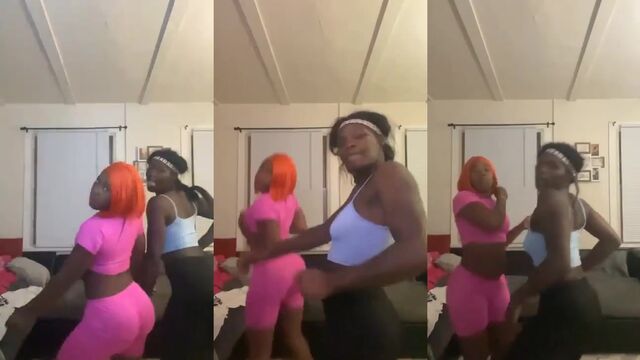 Bunch of ugly Cincinnati whores shaking their ass on camera