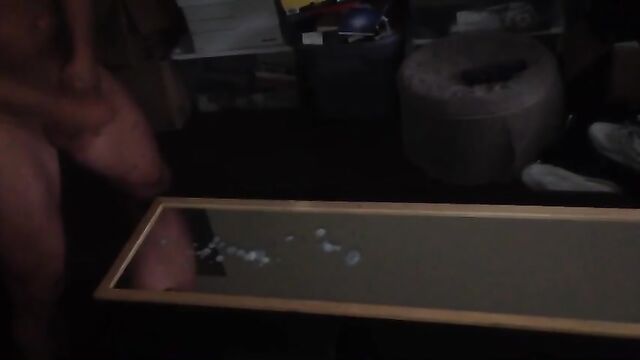 A contest in cum shooting while a girl is filming