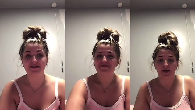 A naughty girl challenges the boundaries in a daring TikTok way