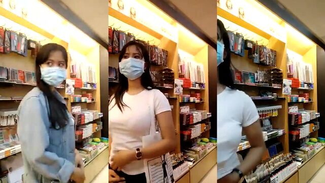 A hot Malay girl, Siskaeee, tries to touch her boyfriend’s big dick