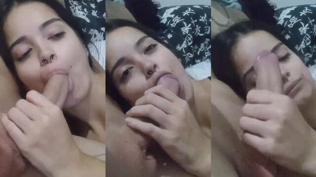 She made me cum on her belly, a true intense experience