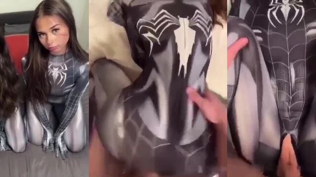 Spiderman fucked a girl who was driving like an idiot