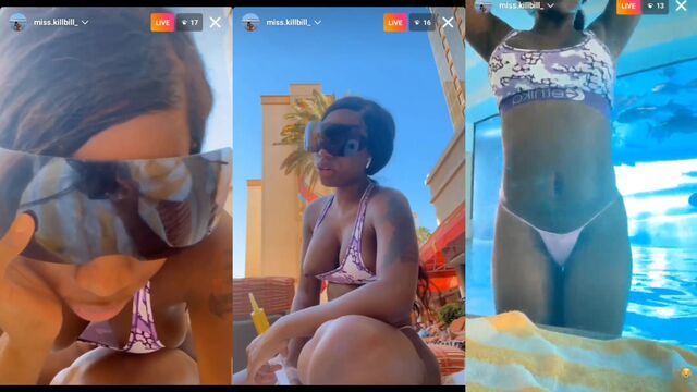 Ig model shows her perfect ass for you on live stream