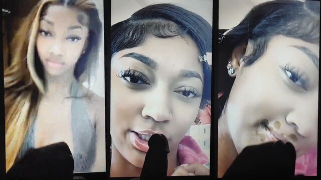 Angel Reese gets her pussy filled with cum twice in a tribute scene