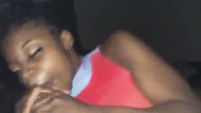 Ebony teen is a queen of giving blowjobs to BBCs, showcasing her skills