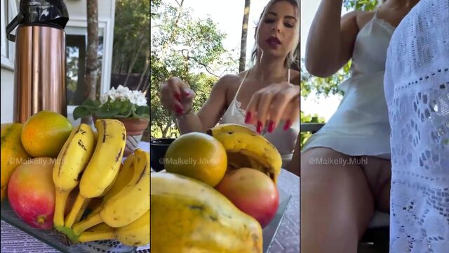 A girl masturbates herself with a toy in a hot shower video