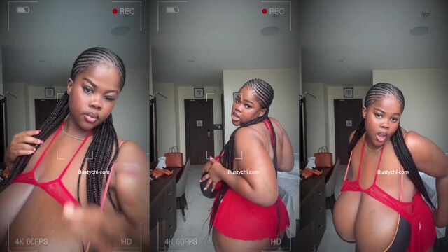 Super busty chick Chiomalovv from Africa in a steamy scene