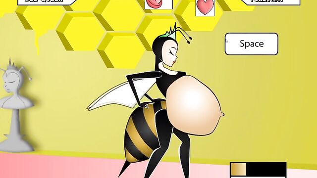 The Bee Queen tried to calm down the angry Powerman with tenderness