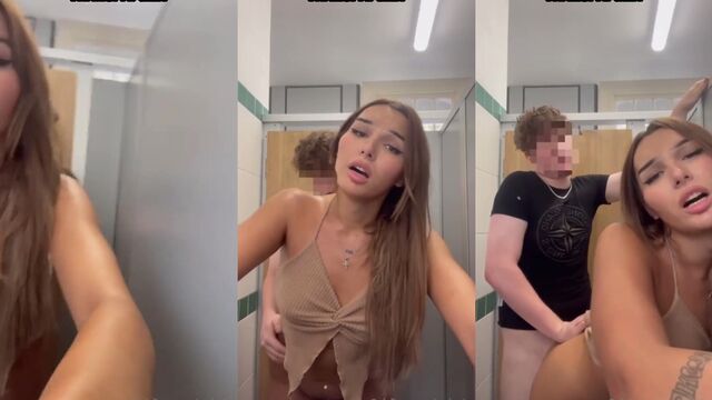 He fucked the girl in a risky public spot