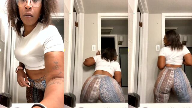 Twerking with a girl who has a very loose ass