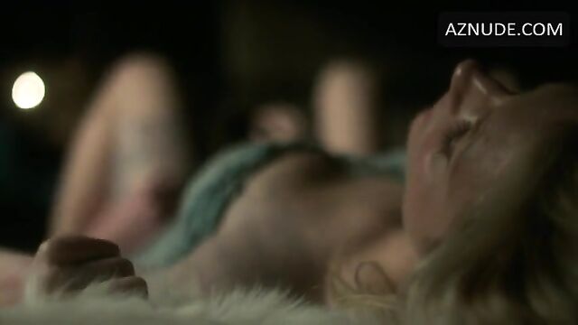 Katheryn Winnick enjoys a steamy lesbian encounter on Vikings