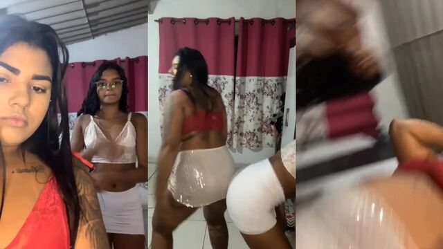 A very hot young girl dancing with a great ass