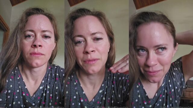 A beautiful model got a huge dick on her face