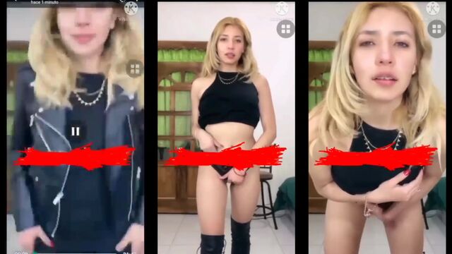 TikTok compilation of forbidden content with a filthy PAWG in an underskirt video